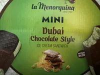 Mini Dubai Chocolate Ice Cream Sandwich