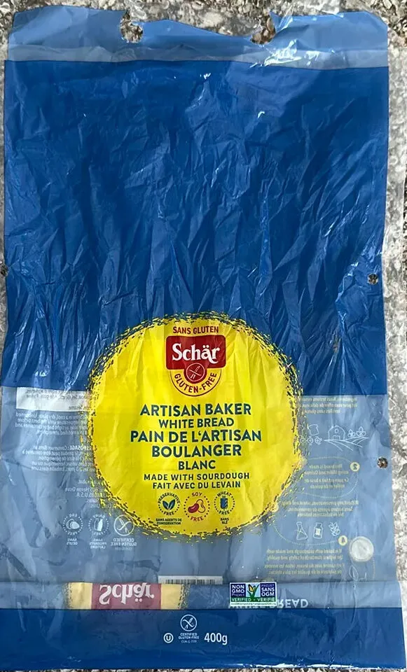 Pain blanc sans gluten
