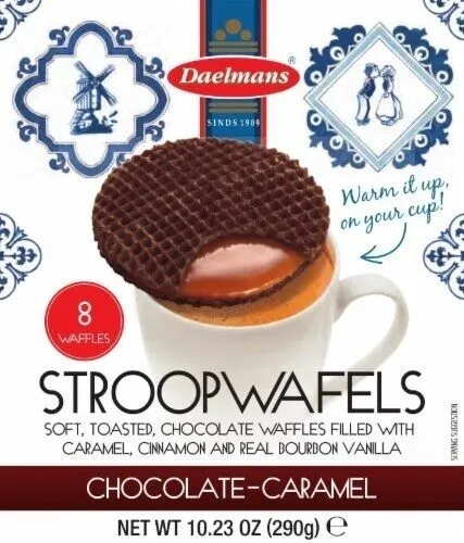 Chocolate-caramel stroopwafels count