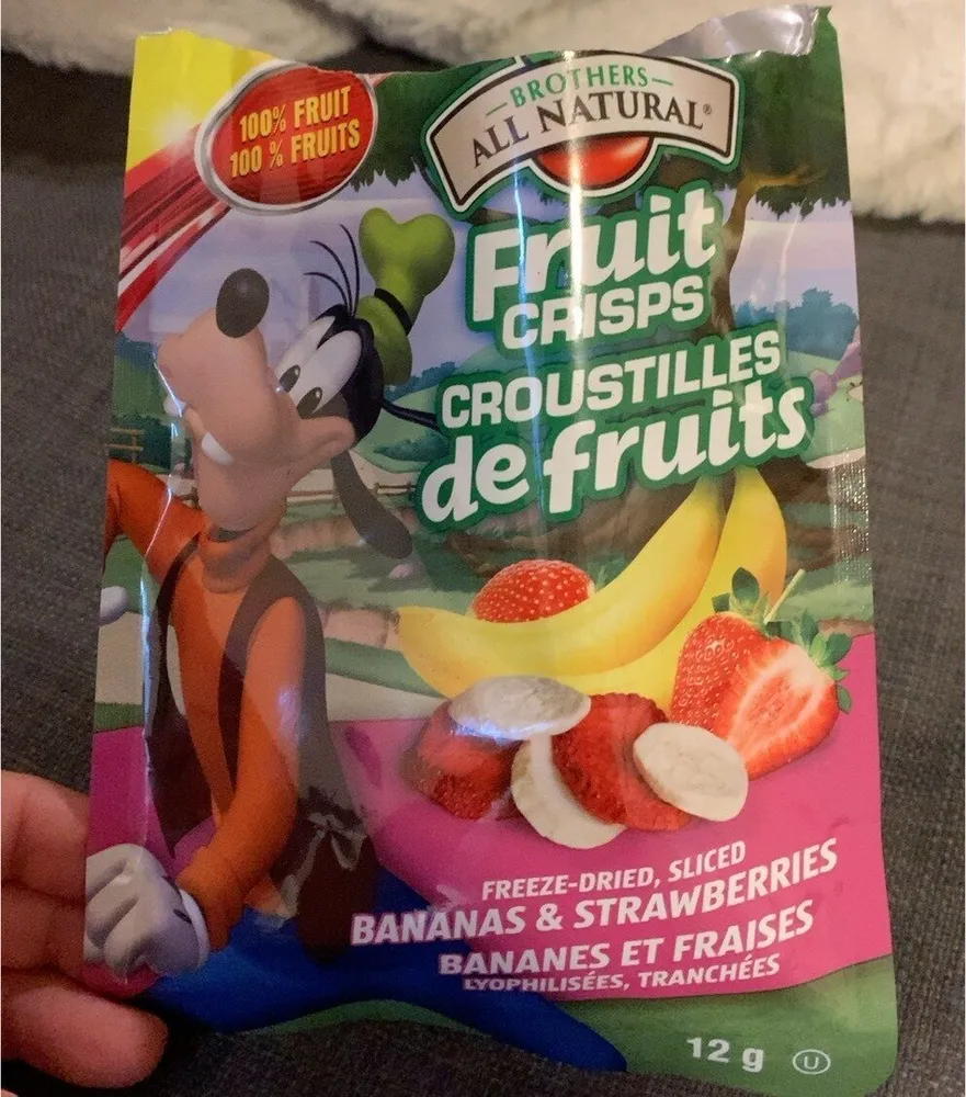 Freeze Dried Fruit Crisps Strawberries & Bananas