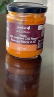Pesto with garlic and chili pepper