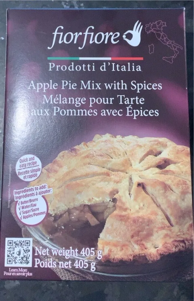 Apple pie mix with spices