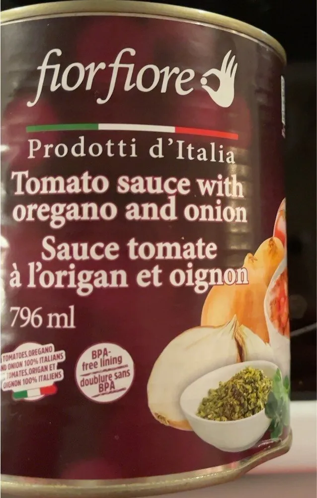 Sauce tomate à l’origan et oignon
