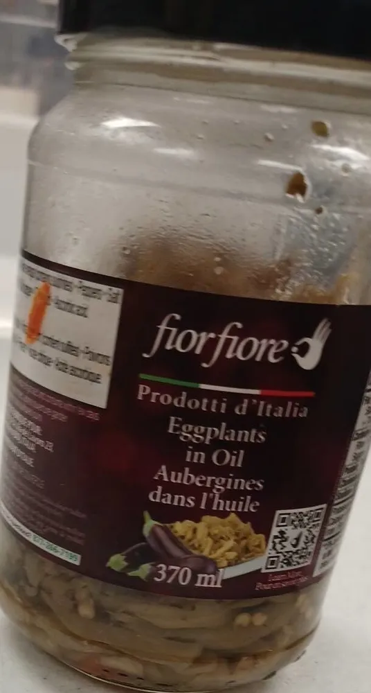 Aubergine dans l'huile olivu
