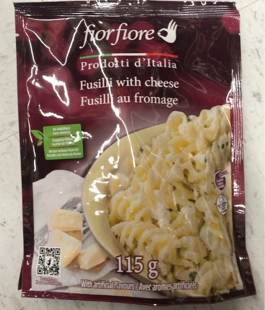 Fusilli with cheese