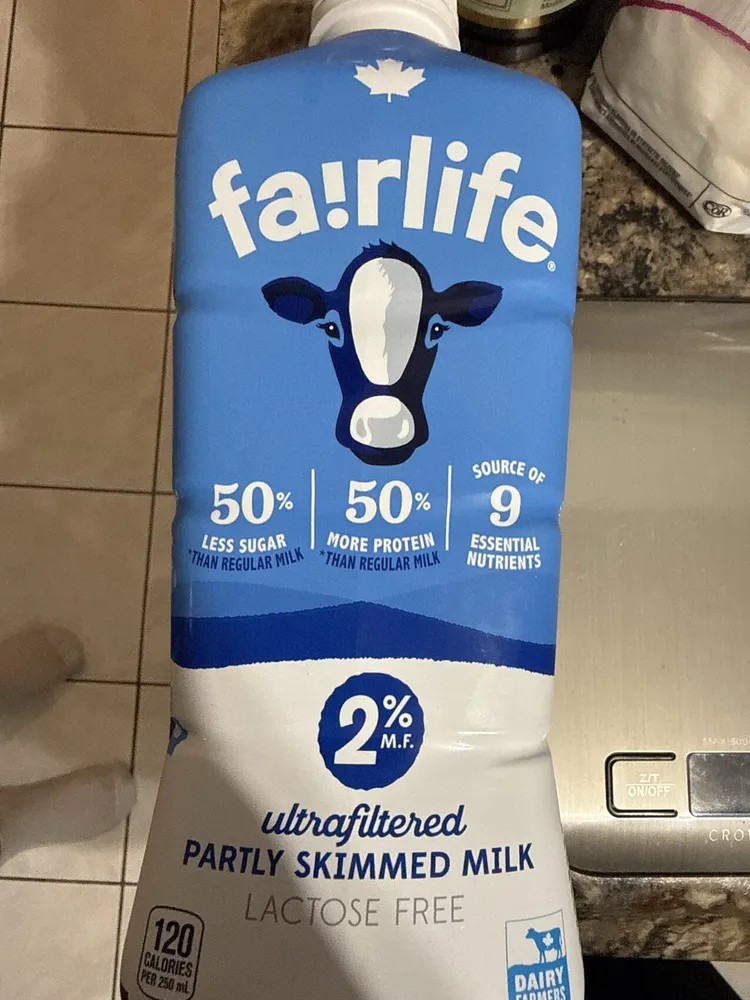 ultrafiltered partly skimmed milk