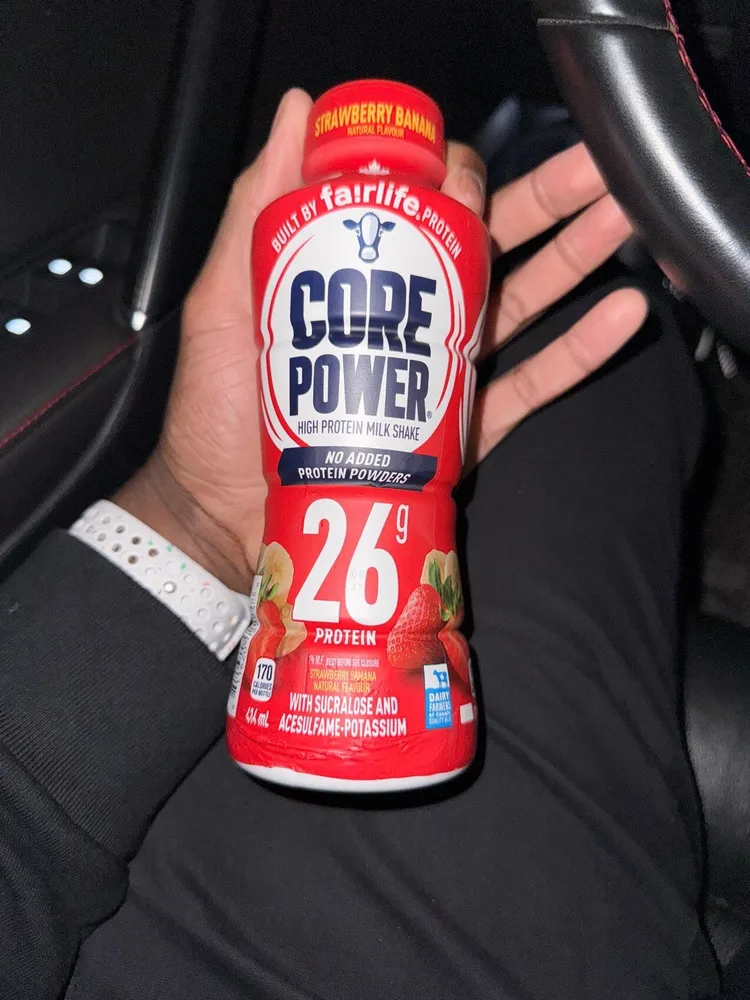 Lait frappé riche en protéines