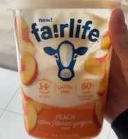 Peach ultra-filterd yogurt