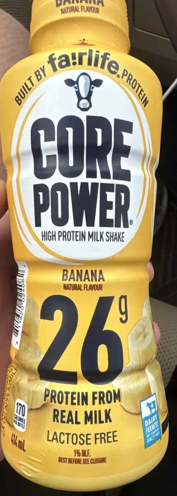 Core Power Lait frappé riche en protéines Banane