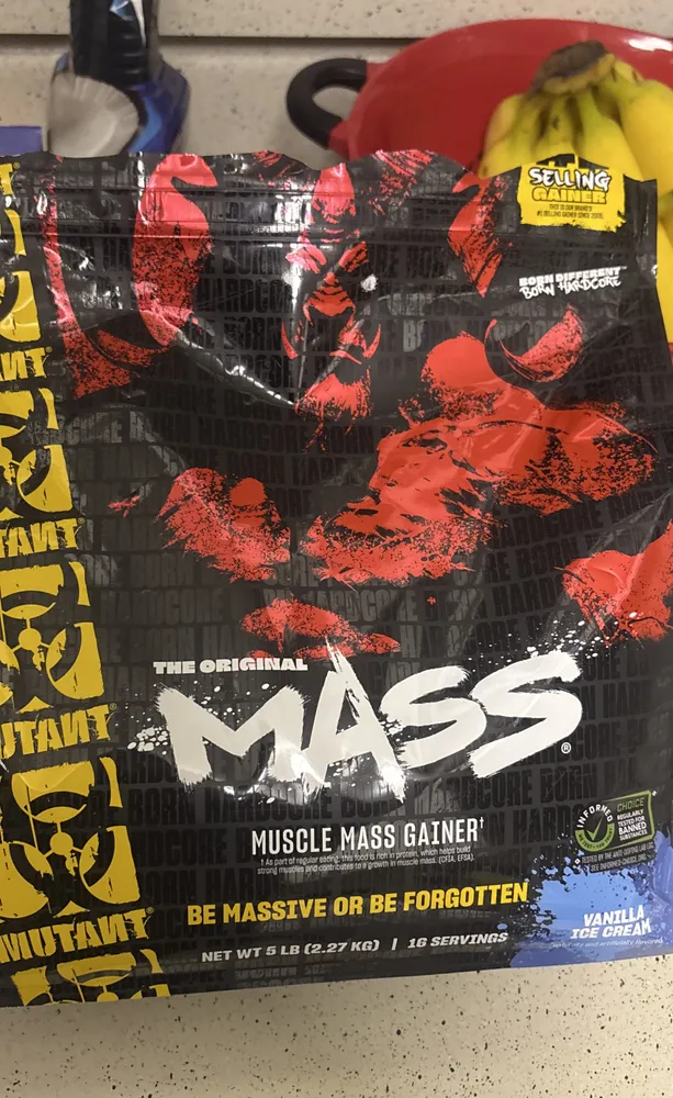 The Original Muscle Mass Gainer High Protein Drink Mix Vanilla Ice Cream