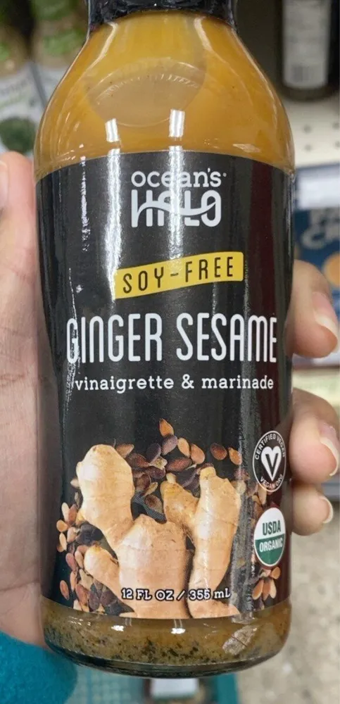 organic GINGER SESAME vinaigrette & marinade