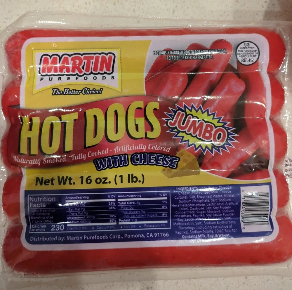 Jumbo Hot Dogs with Cheese