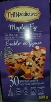 Biscuits aux amandes,  érable et figue