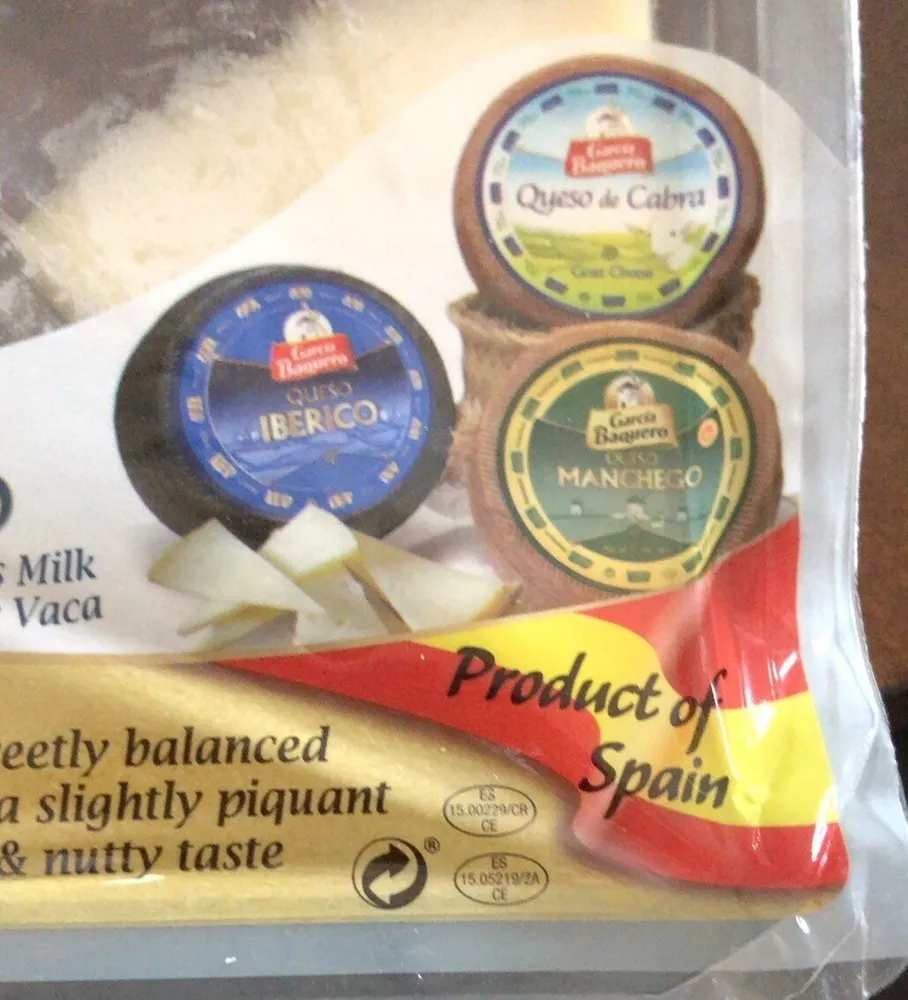 Spanish Cheese Plate: Manchego, Semi-Soft Goat & Iberico Cheese