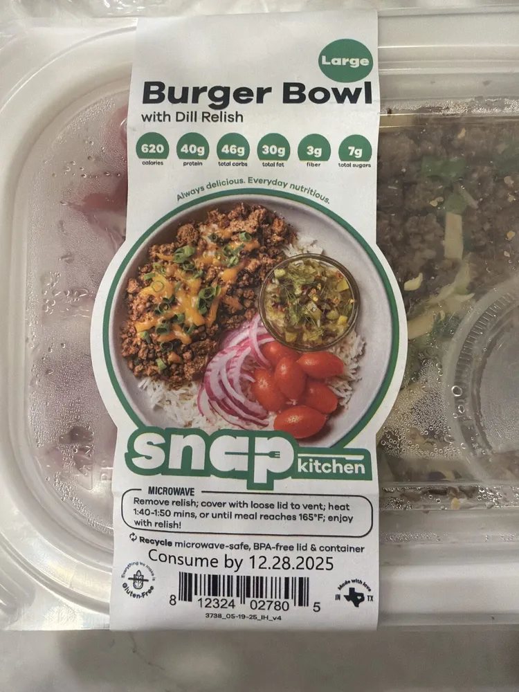 Burger Bowl with Dill Relish