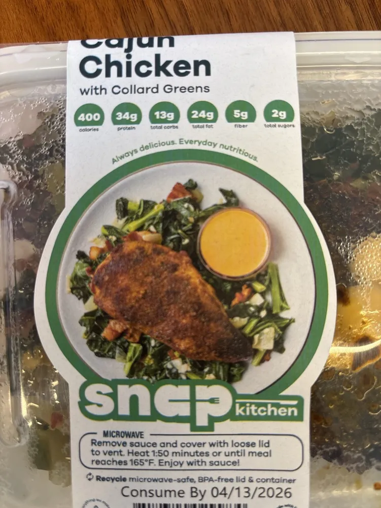 Cajun Chicken With Collard Greens