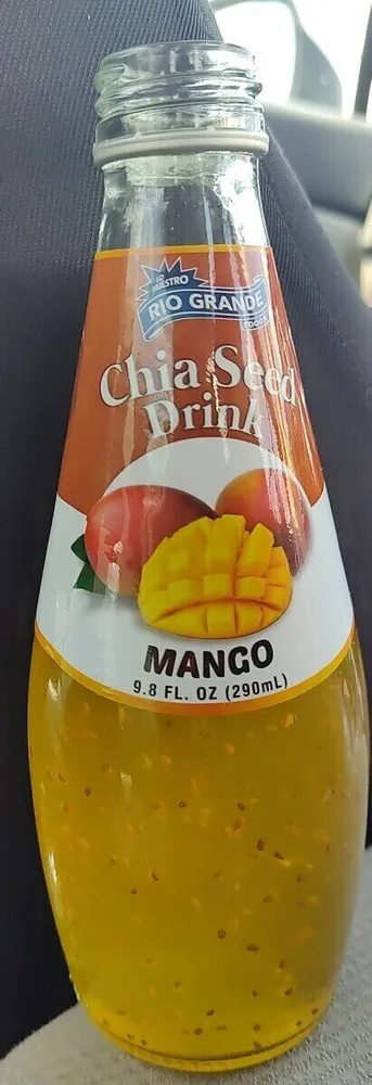 Mango chia seed drink