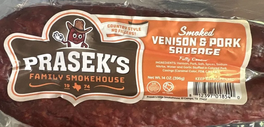 Smoked Venison and Pork Sausage