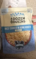 Rice cooked and bone broth