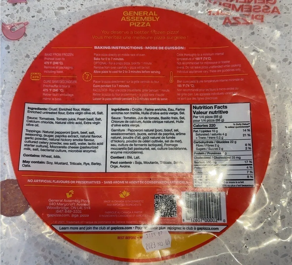 General assembly pizza
