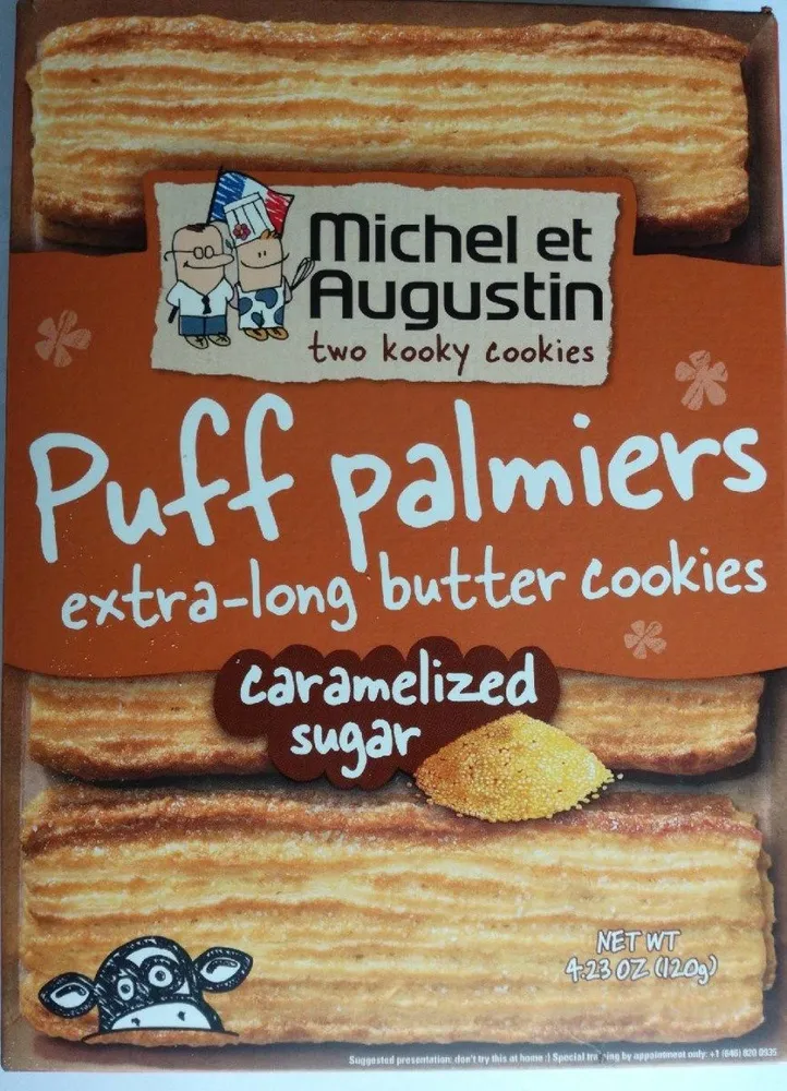 Palmiers Puffs, Caramalized Sugar, 4.23 Oz