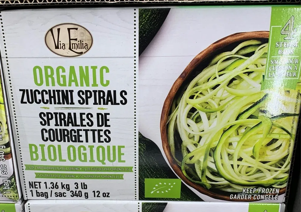 Spirales de courgettes