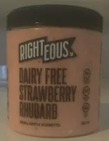 Dairy Free Strawberry Rhubarb Sorbetto