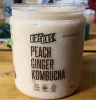 Peach ginger kombucha