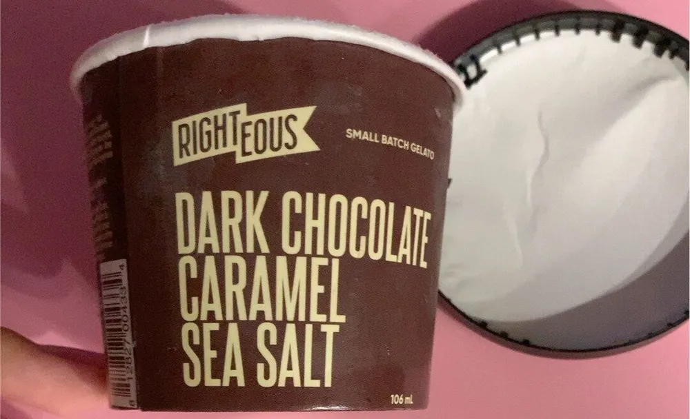 dark chocolate caramel sea salt iced cream