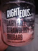 Diary Free Strawberry Rhubarb Sorbetto