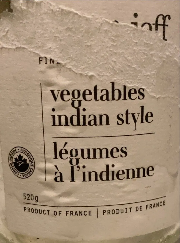 Legume a l’indienne