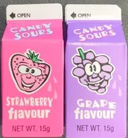 Candy Sours Strawberry/grape Flavour