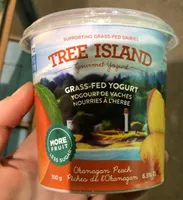 Grass fed peach yogurt