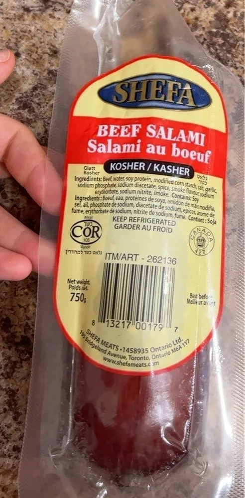 Beef salami