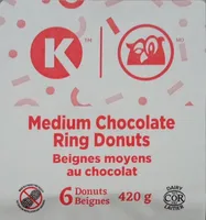 Medium chocolate ring donuts