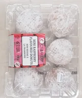 Mini raspberry flavoured donuts