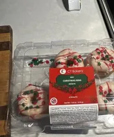 Mini Christmas ring doughnuts