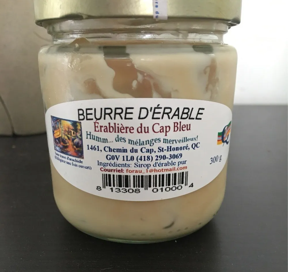 Beurre d'erable