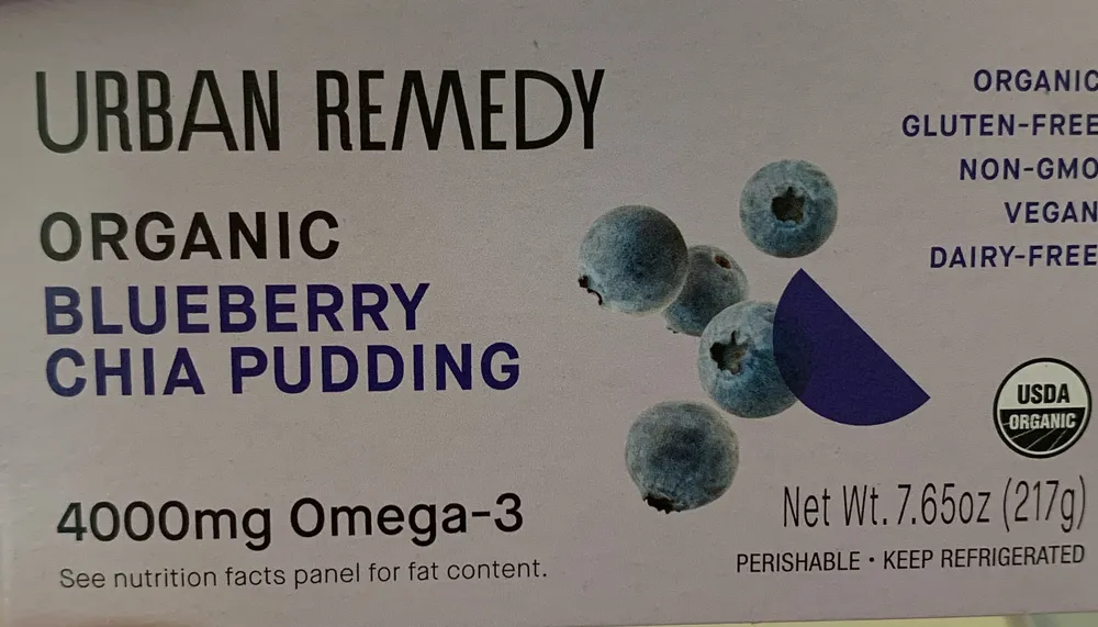 ORGANIC BLUEBERRY CHIA PUDDING
