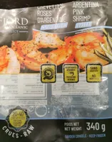 crevettes roses d'Argentine sauvages