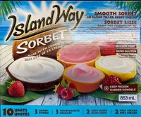 Sorry sorbet in hand filled fruit shells