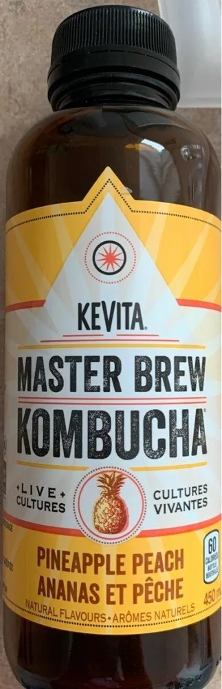 Organic Master Brew Kombucha Pineapple Peach