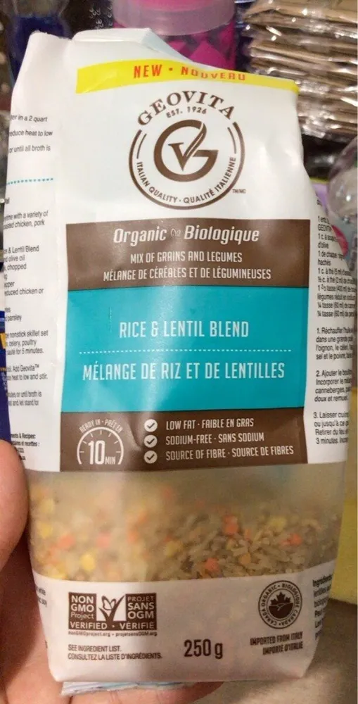 Organic Rice & Lentil Blend