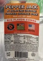 Pepper Jack N Jalapeno Cheddar Smoked Sausage Stick