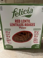 Pâtes de lentilles Biologiques