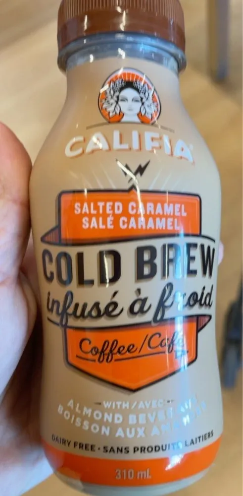 Salted Caramel Cold Brew Coffee With Almondmilk