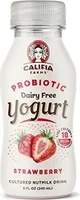 Strawberry probiotic drinkable yogurt