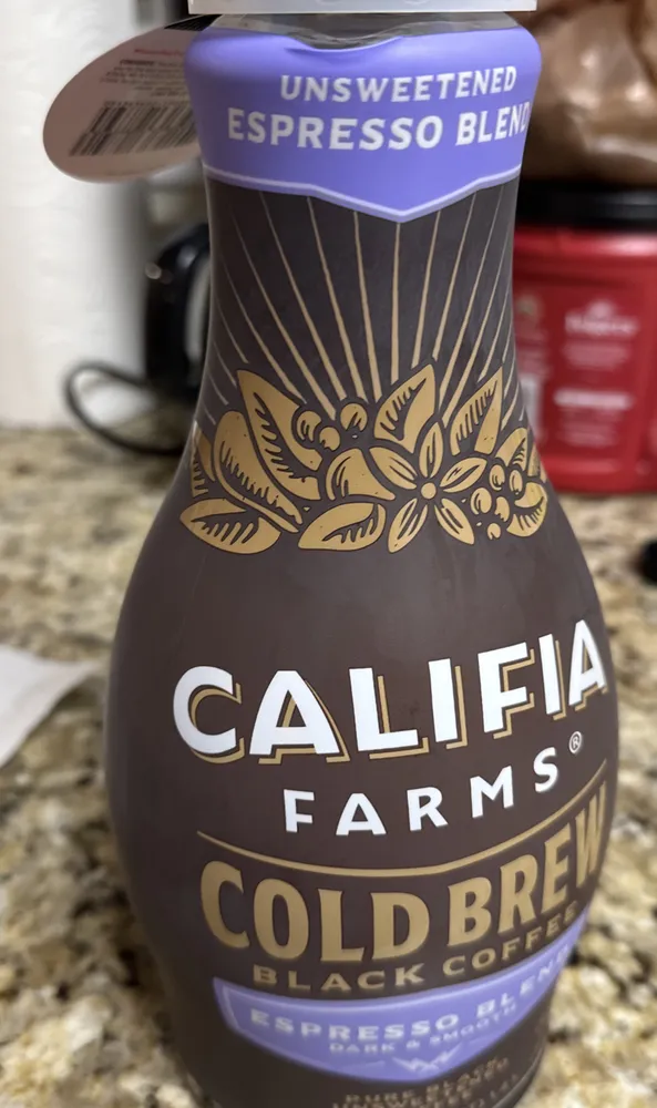 Cold brew black coffee espresso blend