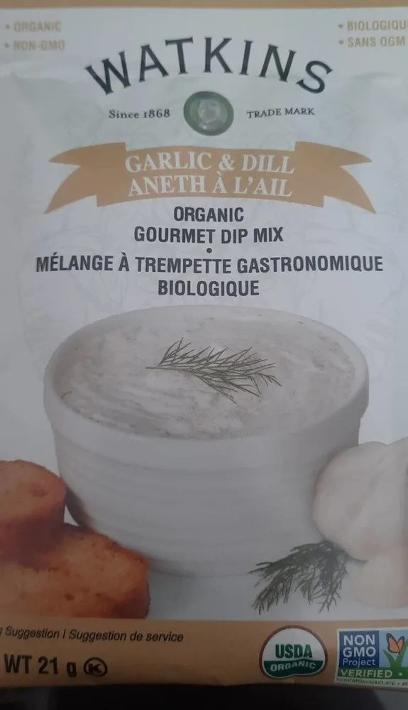 Garlic & Dill Organic Gourmet Dip Mix