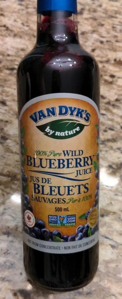 100% Pure Wild Blueberry Juice